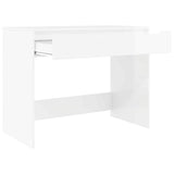 Desk High Gloss White 100 x 50 x 78 cm Engineered Wood