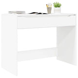 Desk High Gloss White 100 x 50 x 78 cm Engineered Wood - Side View