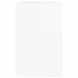 Desk High Gloss White 100 x 50 x 78 cm Engineered Wood