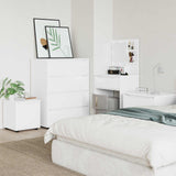 Bathroom Cabinet White 40.5 x 40 x 44 cm Engineered Wood - Top-Down View
