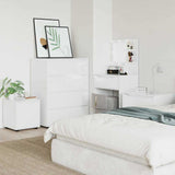 Bathroom Cabinet High Gloss White 40.5 x 40 x 44 cm - Top-Down View