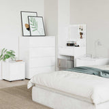 Bathroom Cabinet High Gloss White 40.5 x 40 x 44 cm - Top-Down View
