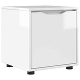 Bathroom Cabinet High Gloss White 40.5 x 40 x 44 cm - Front View