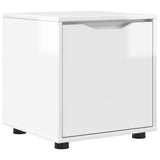 Bathroom Cabinet High Gloss White 40.5 x 40 x 44 cm - Front View