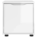 Bathroom Cabinet High Gloss White 40.5 x 40 x 44 cm - Low Angle
