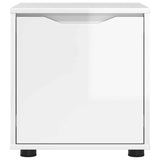 Bathroom Cabinet High Gloss White 40.5 x 40 x 44 cm - Low Angle