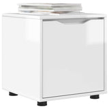 Bathroom Cabinet High Gloss White 40.5 x 40 x 44 cm - Side View