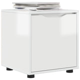 Bathroom Cabinet High Gloss White 40.5 x 40 x 44 cm - Side View