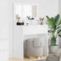 Bedroom Dressing Tables White 80 x 39.5 x 135 cm