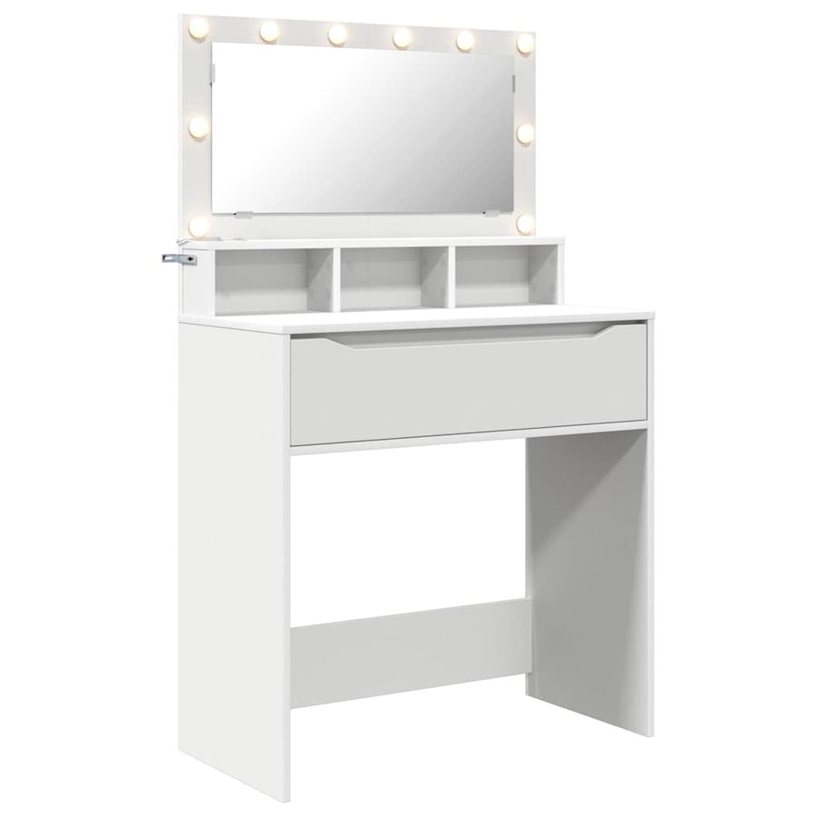 Bedroom Dressing Tables White 80 x 39.5 x 135 cm