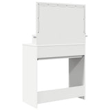 Bedroom Dressing Tables with Drawer White 80 x 39.6 x 135 cm - Low Angle