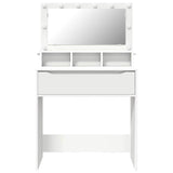 Bedroom Dressing Tables with Drawer White 80 x 39.6 x 135 cm - Rear View