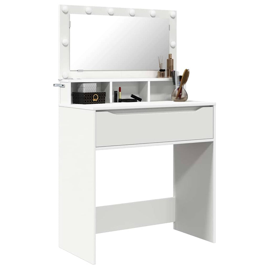 Bedroom Dressing Tables White 80 x 39.5 x 135 cm