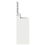 Bedroom Dressing Tables with Drawer White 80 x 39.6 x 135 cm - Close-Up Angle