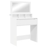 Bedroom Dressing Tables with Drawer White 80 x 39.6 x 135 cm - Front View