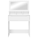 Bedroom Dressing Tables with Drawer White 80 x 39.6 x 135 cm - Rear View