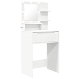 Bedroom Dressing Tables with Drawer White 80 x 39.6 x 135 cm - Front View