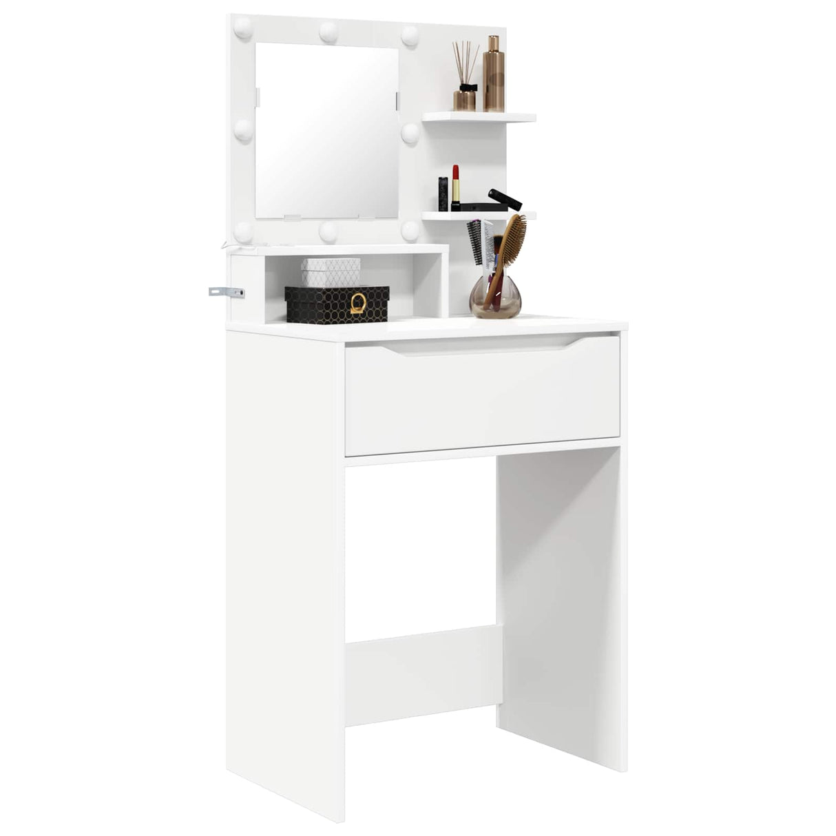 Bedroom Dressing Tables with Drawer White 80 x 39.6 x 135 cm