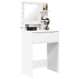 Bedroom Dressing Tables with Drawer White 80 x 39.6 x 135 cm - Side View