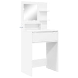 Bedroom Dressing Tables with Drawer White 80 x 39.6 x 135 cm - Front View