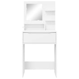 Bedroom Dressing Tables with Drawer White 80 x 39.6 x 135 cm - Rear View