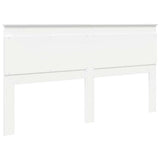 Headboard with Headboard White 180 cm Engineered Wood - Rear View