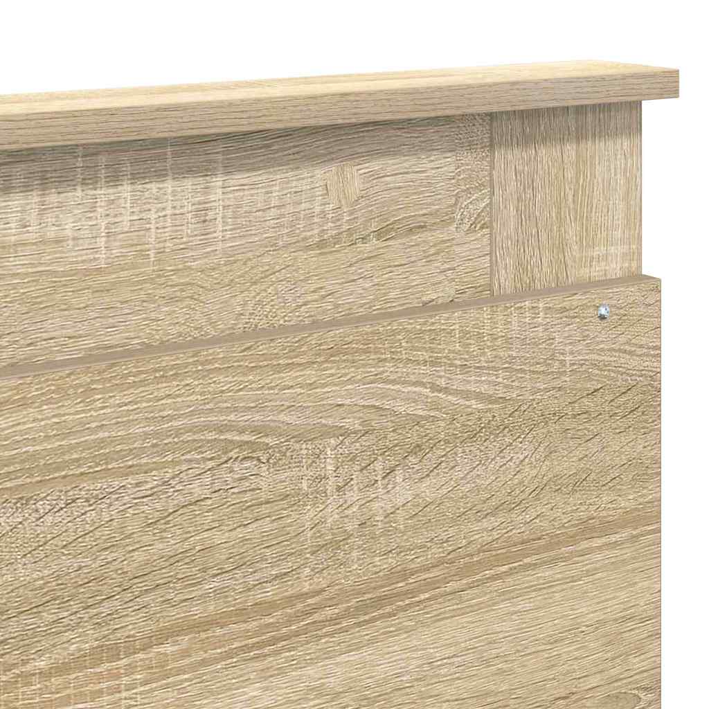 Headboard with Headboard Sonoma Oak 180 cm Engineered Wood