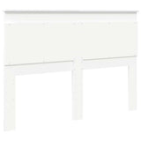 Headboard with Headboard White 150 cm Engineered Wood - Rear View