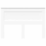 Headboard with Headboard White 150 cm Engineered Wood - Top-Down View