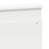 Headboard with Headboard White 135 cm Engineered Wood - Low Angle