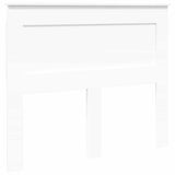 Headboard with Headboard White 135 cm Engineered Wood - Front View