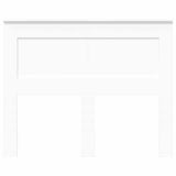 Headboard with Headboard White 135 cm Engineered Wood - Top-Down View