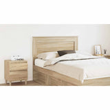 Headboard with Headboard Sonoma Oak 135 cm Engineered Wood