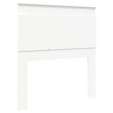 Headboard with Headboard White 90 cm Engineered Wood - 45-Degree Angle