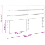 Headboard White Engineered Wood - Close-Up Angle