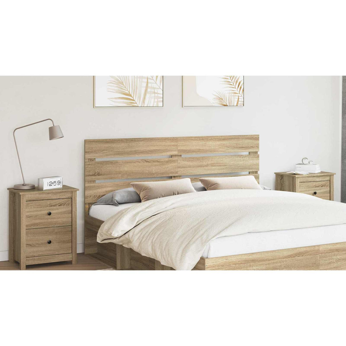 Headboard Sonoma Oak 100 cm Engineered Wood