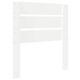 Headboard White Engineered Wood - 45-Degree Angle
