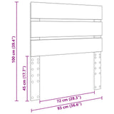 Headboard Sonoma Oak Engineered Wood