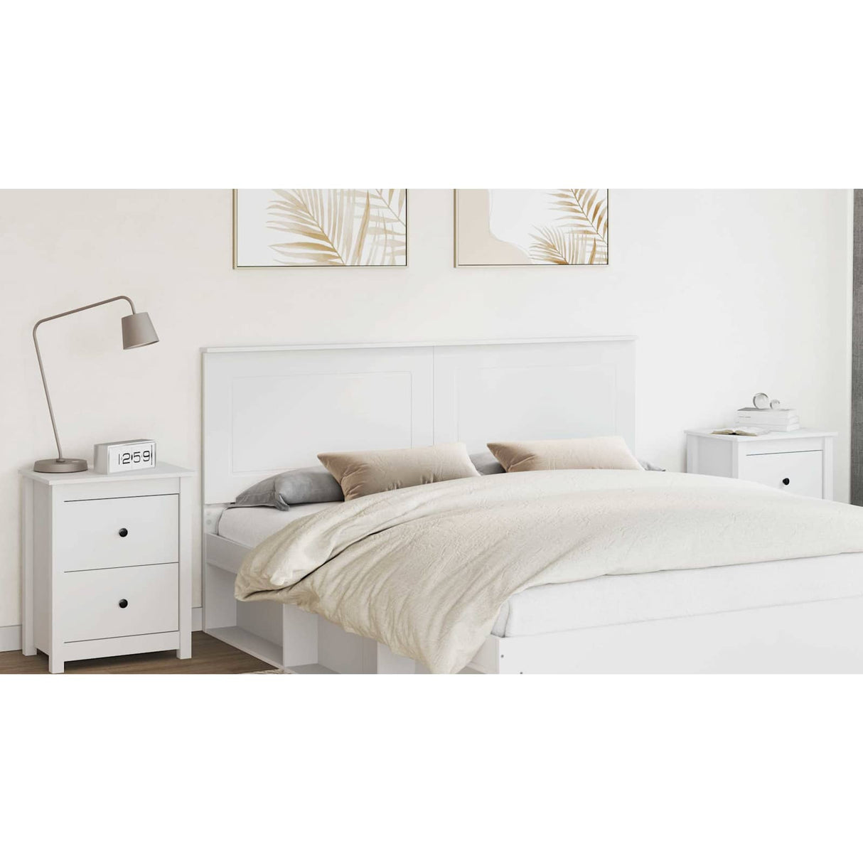 Headboard White 100 cm Engineered Wood