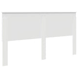 Headboard with Headboard White 180 cm Engineered Wood - Rear View