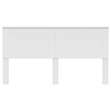 Headboard White 100 cm Engineered Wood - Side View