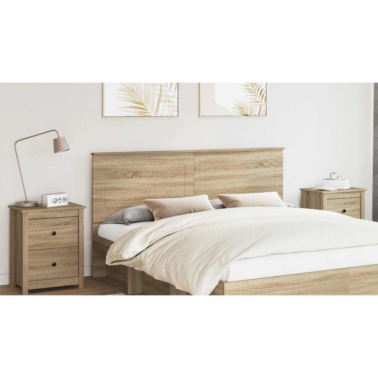 Headboard Sonoma Oak 100 cm Engineered Wood
