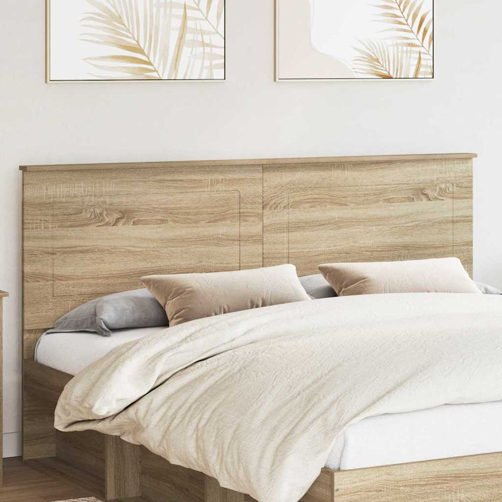 Headboard with Headboard Sonoma Oak 180 cm Engineered Wood