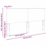 Headboard with Headboard Sonoma Oak 180 cm Engineered Wood - Extra Image