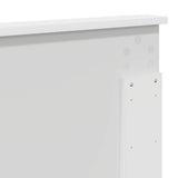 Headboard with Headboard White 150 cm Engineered Wood - Low Angle