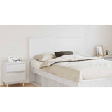 Headboard White 100 cm Engineered Wood - Rear View