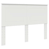 Headboard with Headboard White 150 cm Engineered Wood - Front View