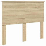 Headboard with Headboard Sonoma Oak 135 cm Engineered Wood - Front View