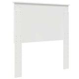 Headboard White 100 cm Engineered Wood - 45-Degree Angle