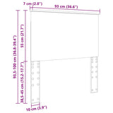 Headboard with Headboard White 90 cm Engineered Wood - Extra Image